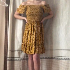 Off the shoulder floral dress